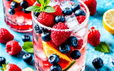 Cocktail Estival aux Fruits Rouges Frais et Gourmands - Recette Facile et Rafraîchissante