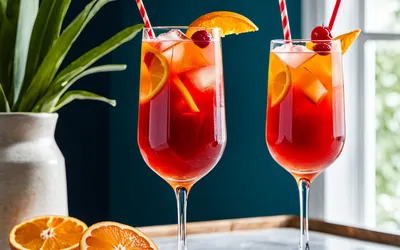 Cocktail fruité à la grenadine et à l'orange pour enfants - Recette facile et rafraîchissante