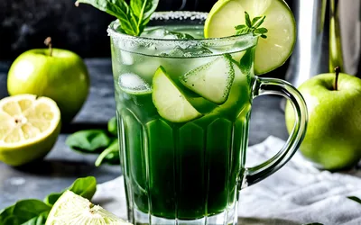 Recette facile de cocktail Green Chaud détox et énergisant