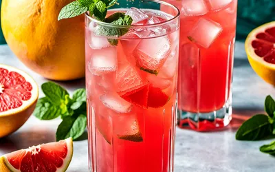 Cocktail rafraîchissant pamplemousse menthe - recette facile et rapide