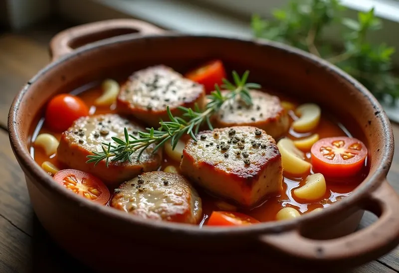 Cocotte de porc provençale savoureuse et facile