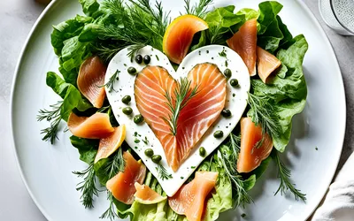 Coeur de laitue à la truite fumée façon scandinave : recette fraîche et rapide