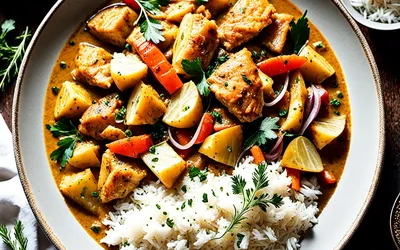 Recette facile de colombo de poisson antillais savoureux