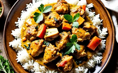 Recette authentique de colombo de poulet antillais facile et rapide