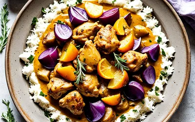 Colombo de poulet parfumé aux épices des Antilles - Recette facile et savoureuse