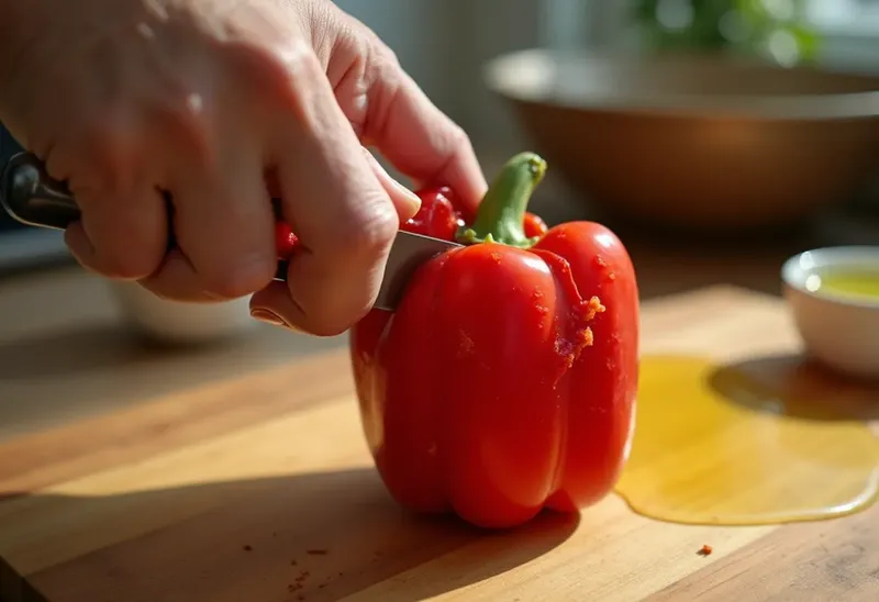 Comment peler facilement les poivrons : méthode simple et rapide