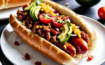 Recette facile de Completos chili con carne - Hot-dog chilien gourmand