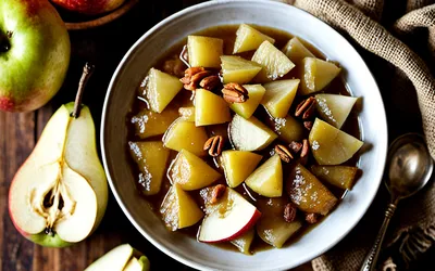 Recette facile de compote d'automne aux pommes et poires