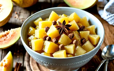 Compote de melon aux épices douces : recette facile et gourmande