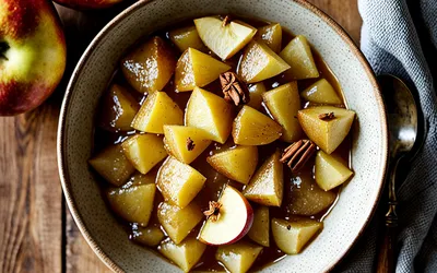 Recette facile de compote de pommes au four maison, douce et parfumée