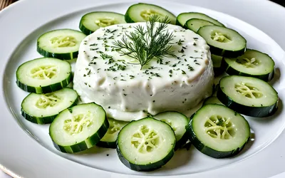 Concombre à la crème à la polonaise : recette facile et rafraîchissante
