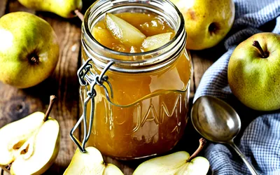 Recette facile de confiture de poires à la vanille maison