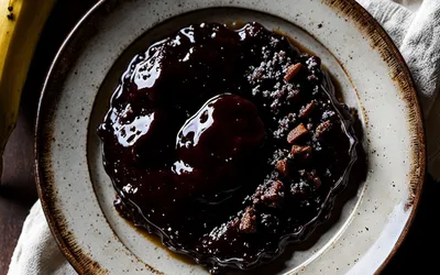 Confiture de banane au chocolat amer maison - recette gourmande facile