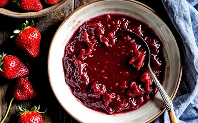 Confiture de Fraises et Rhubarbe Maison - Recette Facile et Gourmande