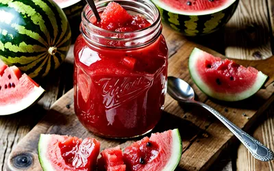 Recette facile de confiture de pastèque maison, sucrée et parfumée