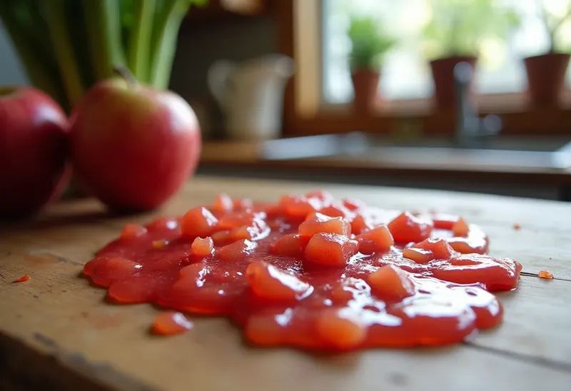 Confiture maison de pommes et rhubarbe : douceur fruitée à tartiner