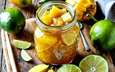 Recette facile de confiture mangue banane citron vert maison