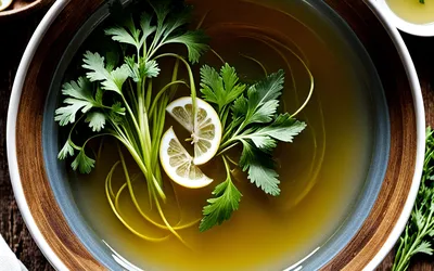 Consommé à l'ail doux : recette facile et savoureuse de soupe claire