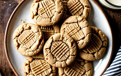 Recette facile de cookies moelleux au beurre de cacahuètes