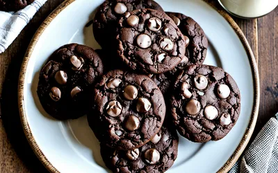 Recette facile de cookies moelleux aux deux chocolats