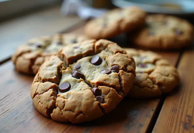 Cookies moelleux aux pépites de chocolat et flocons d'avoine