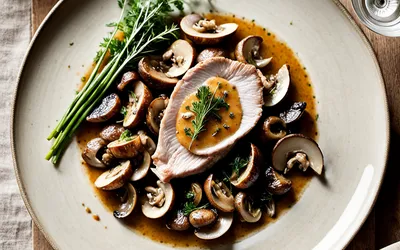 Recette de Coq au Porc Sauce Crémeuse à la Forestière - Plat Mijoté Savoureux
