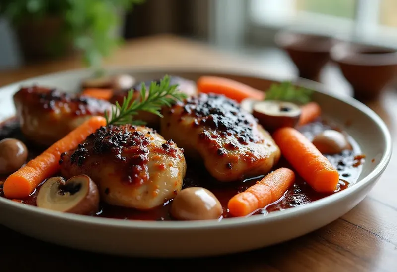 Coq au Vin d'Alsace Traditionnel : Recette Authentique et Savoureuse