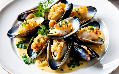 Coquillages gratinés au beurre anisé : recette facile et gourmande