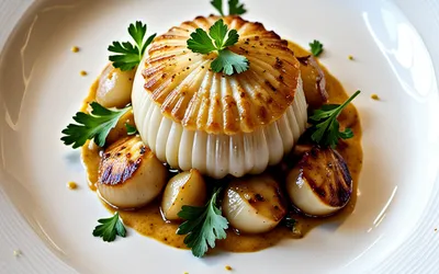 Recette facile de coquilles Saint-Jacques au curry crémeux