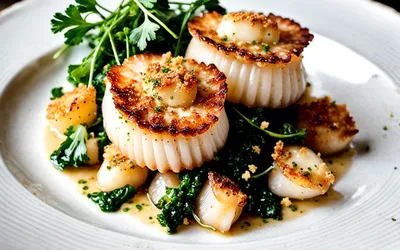 Recette facile de coquilles Saint-Jacques maison gratinées au beurre persillé