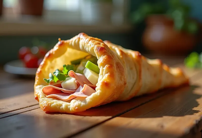 Cornet croustillant jambon et céleri : recette facile et gourmande