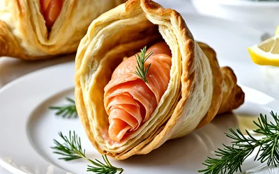 Photo de Cornets croustillants au saumon fumé et œufs de lumps - Recette apéritive facile