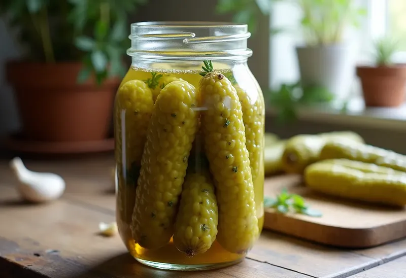 Cornichons aigres-doux maison en bocaux : recette facile et savoureuse