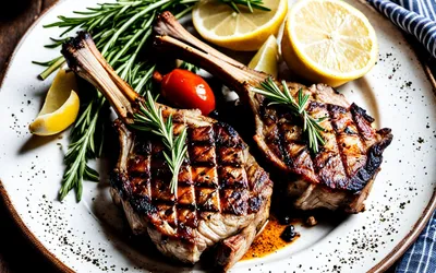 Côtelettes d’agneau grillées aux épices méditerranéennes : recette facile et savoureuse