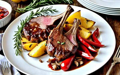 Recette gourmande de côtelettes de chevreuil à la sauce aigre-douce