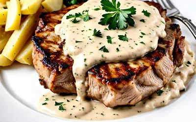 Côtelettes de porc à la sauce suédoise crémeuse - recette facile et savoureuse