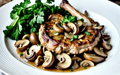 Recette facile de côtelettes de veau aux champignons savoureuses
