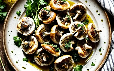 Recette facile de coulemelles grillées à l'ail et persil