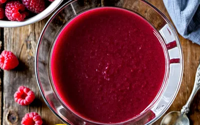 Recette facile de coulis de framboises maison pour dessert