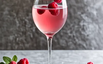 Coupe champenoise à la framboise : recette apéritive fraîche et élégante