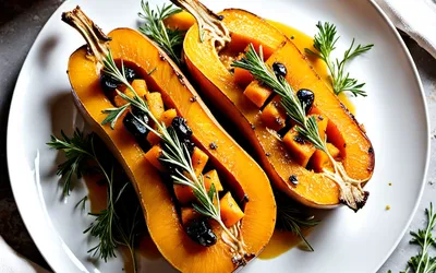 Recette facile de courge butternut rôtie au four, savoureuse et rapide