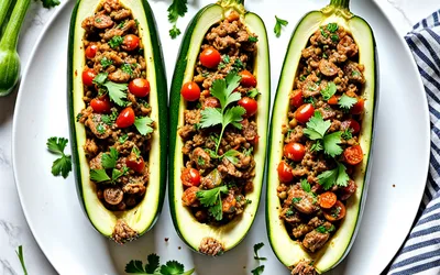 Courgettes Farcies à l'Orientale : Recette Facile et Savoureuse