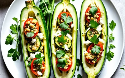 Courgettes Farcies au Carré Frais : Recette Facile et Savoureuse