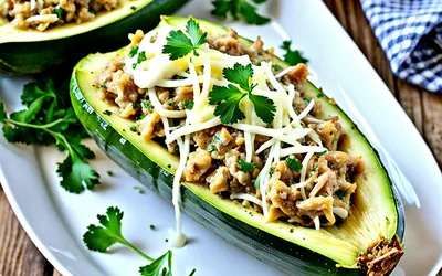 Courgettes farcies au thon et riz : recette facile et gourmande