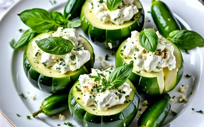 Recette Courgettes Rondes Farcies aux Trois Fromages - Facile et Gourmande