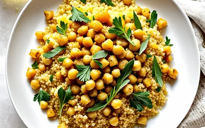 Recette facile de Couscous à la lotte savoureux et épicé