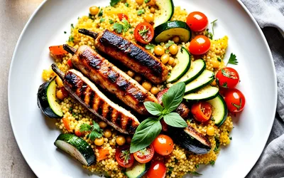 Recette facile de couscous aux merguez épicé et savoureux