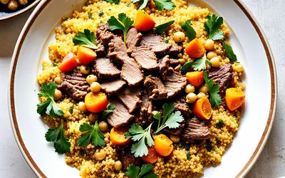 Recette de Couscous Royal au Poulet, Bœuf et Agneau à la Marocaine