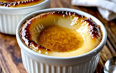 Recette facile de crème brûlée à la noix de coco, dessert exotique et gourmand