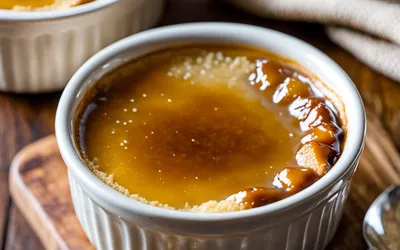 Recette facile de crème brûlée au beurre de cacahuète gourmande